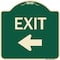 Signmission Parking Lot Exit Left Arrow Heavy-Gauge Aluminum Architectural Sign, 18" L, 18" H, G-1818-23422 A-DES-G-1818-23422 - alternate 1